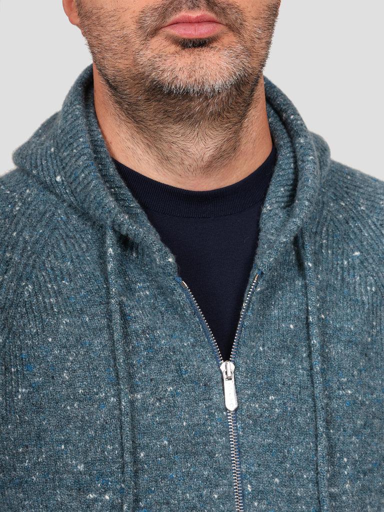 Svevo Giubbotto con zip Lana Cashmere e Poliammide Blu Spedizione Gratuita