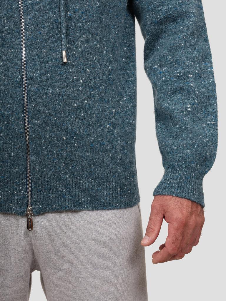 Svevo Giubbotto con zip Lana Cashmere e Poliammide Blu Spedizione Gratuita