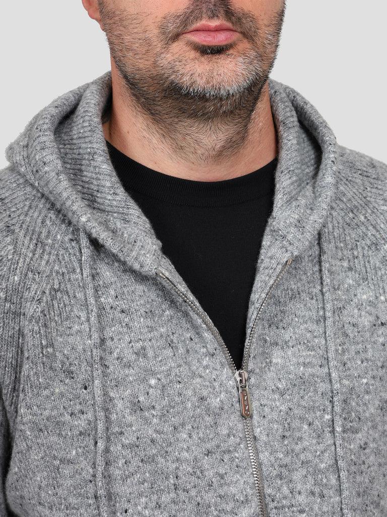 Svevo Giubbotto con zip Lana Cashmere e Poliammide Grigio Pezzi Unici