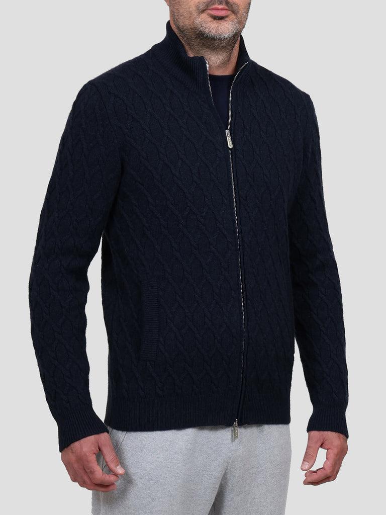 Svevo Giubbotto in Cashmere Blu Soddisfazione Garantita