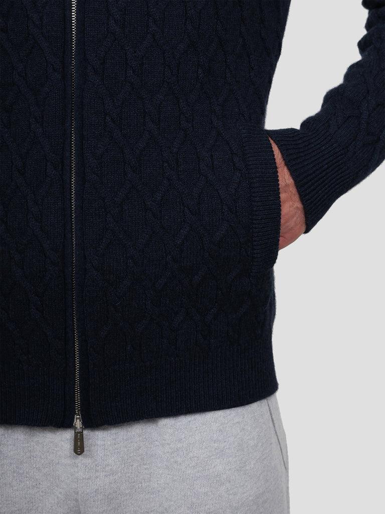 Svevo Giubbotto in Cashmere Blu Soddisfazione Garantita