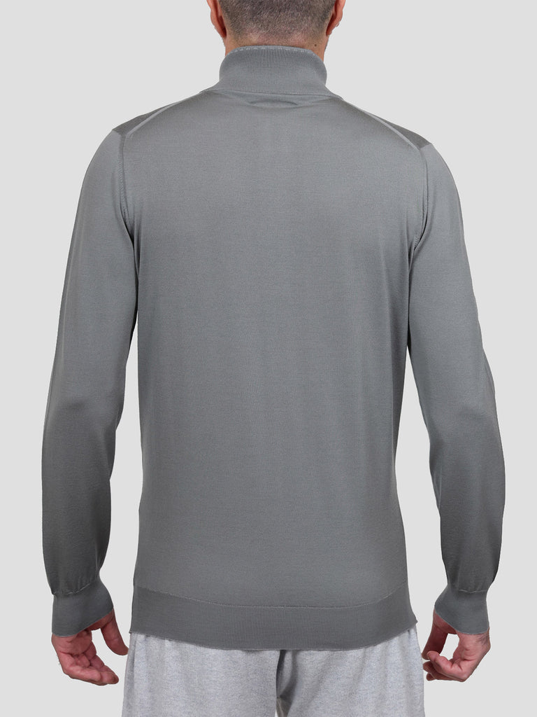 Svevo Lupetto Lana Merino Superfine 160's Grigio Prezzo Ridotto
