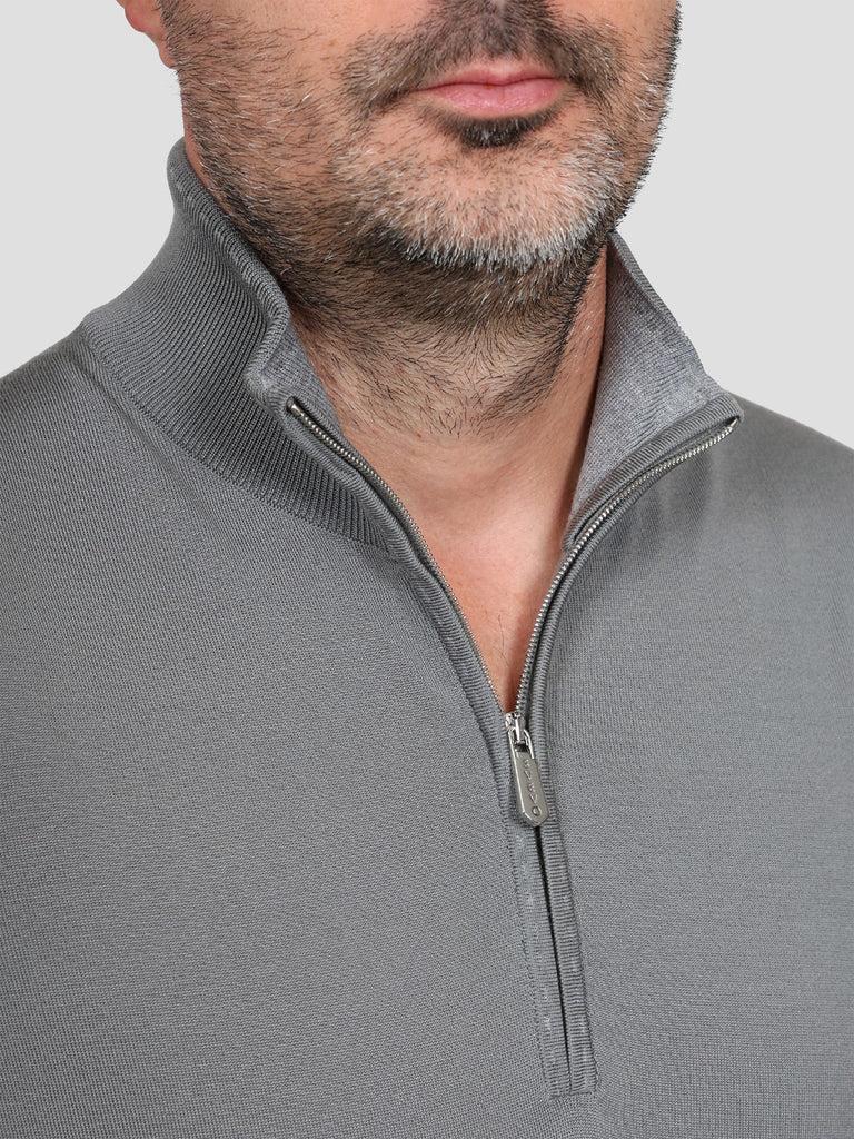 Svevo Lupetto Lana Merino Superfine 160's Grigio Prezzo Ridotto