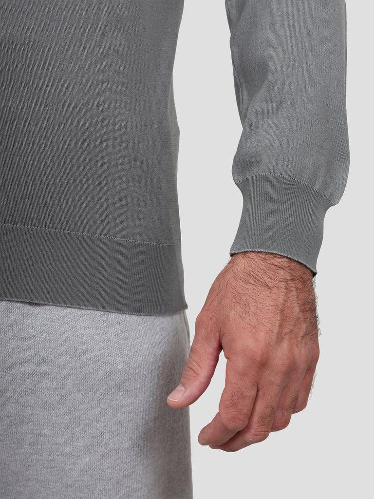 Svevo Lupetto Lana Merino Superfine 160's Grigio Prezzo Ridotto