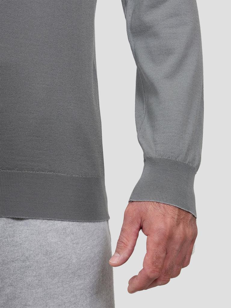Svevo Maglia Polo Lana Merino Superfine 160's Grigia Sconto