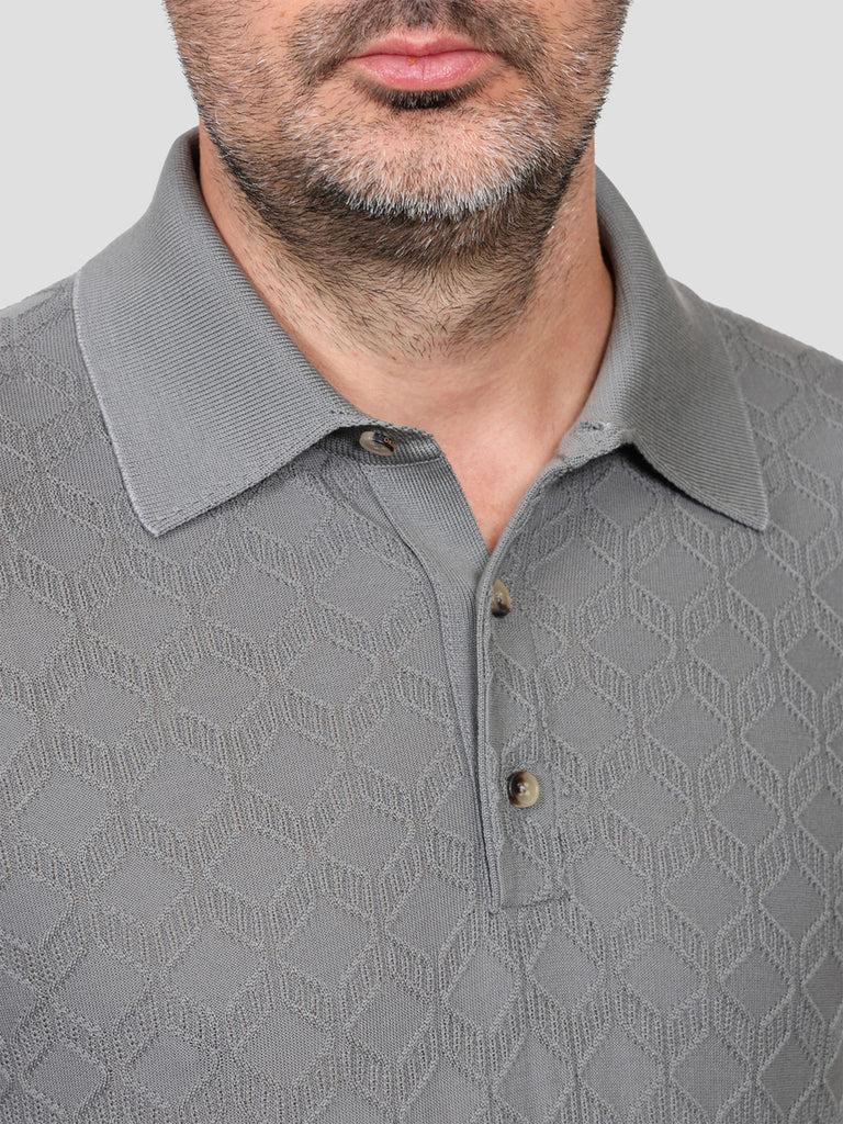 Svevo Maglia Polo Lana Merino Superfine 160's Grigia Offerta