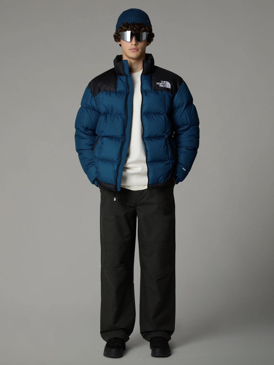 THE NORTH FACE Giaccone Corto Trapuntato in Piuma Lhotse Petrolio Vendita