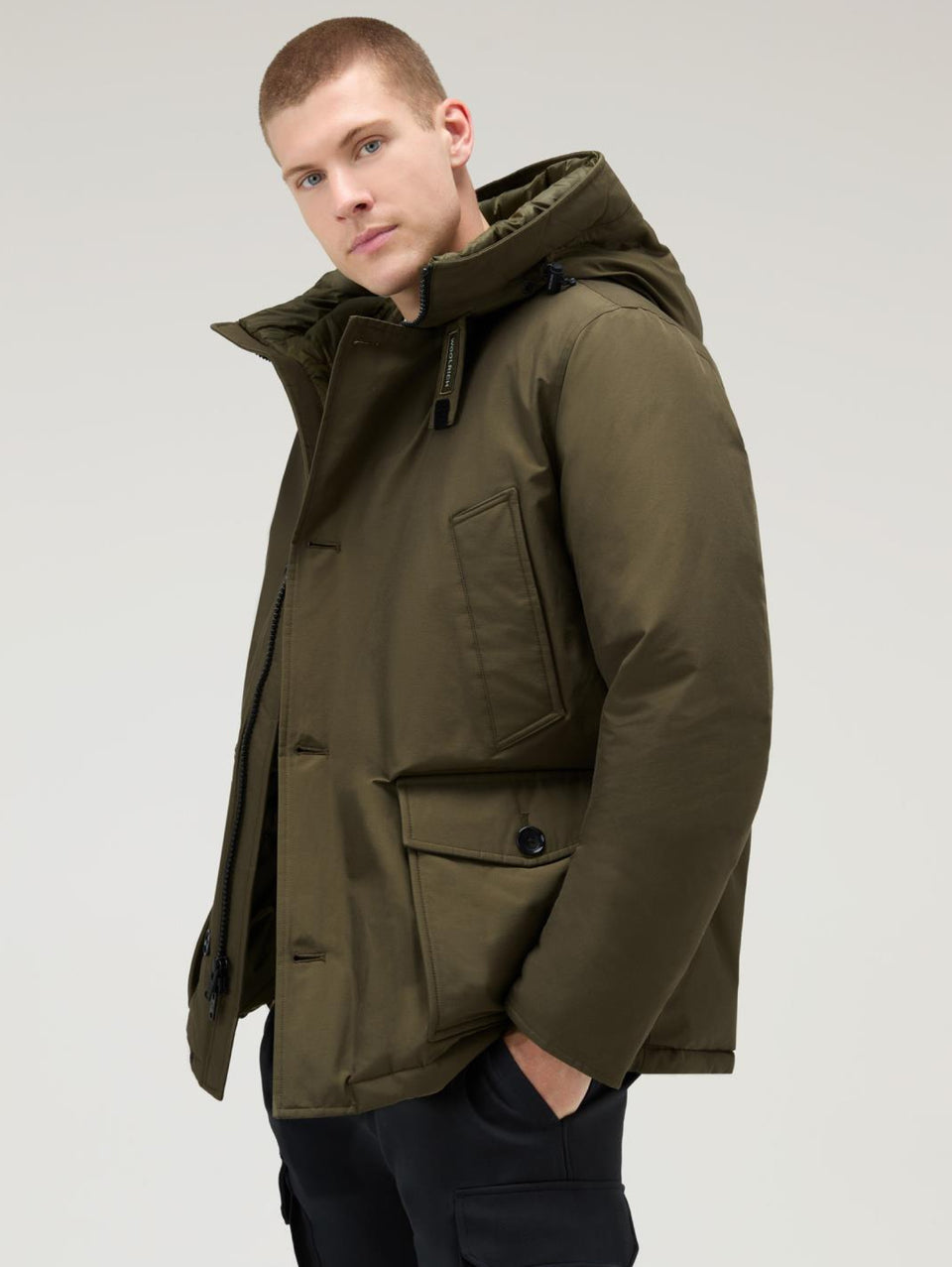 WOOLRICH Parka Arctic Anorak in Ramar Verde Qualità Garantita