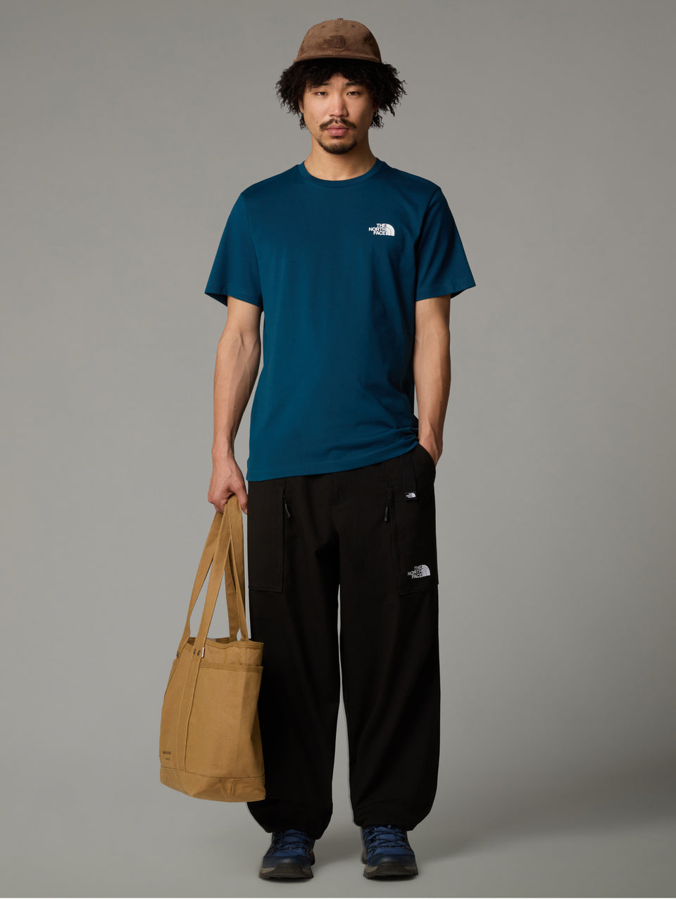 THE NORTH FACE T-shirt Regular Fit con Logo Petrolio Prezzo Ridotto