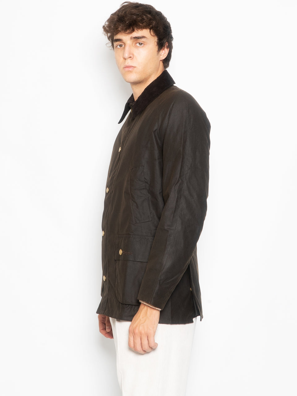 BARBOUR Giacca Ashby in Cotone Cerato Oliva Convenienza