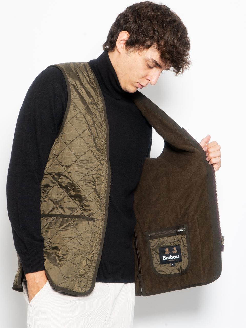 BARBOUR Gilet trapuntato Polarquilt Verde Novità