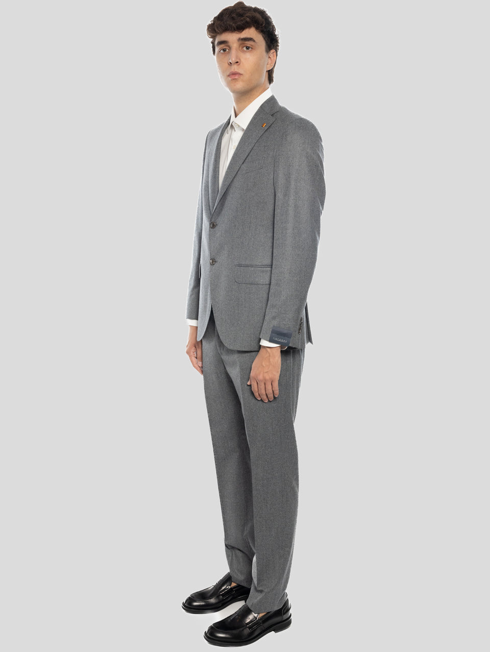 SARTORIA LATORRE Completo in Lana Grigio Melange 2025