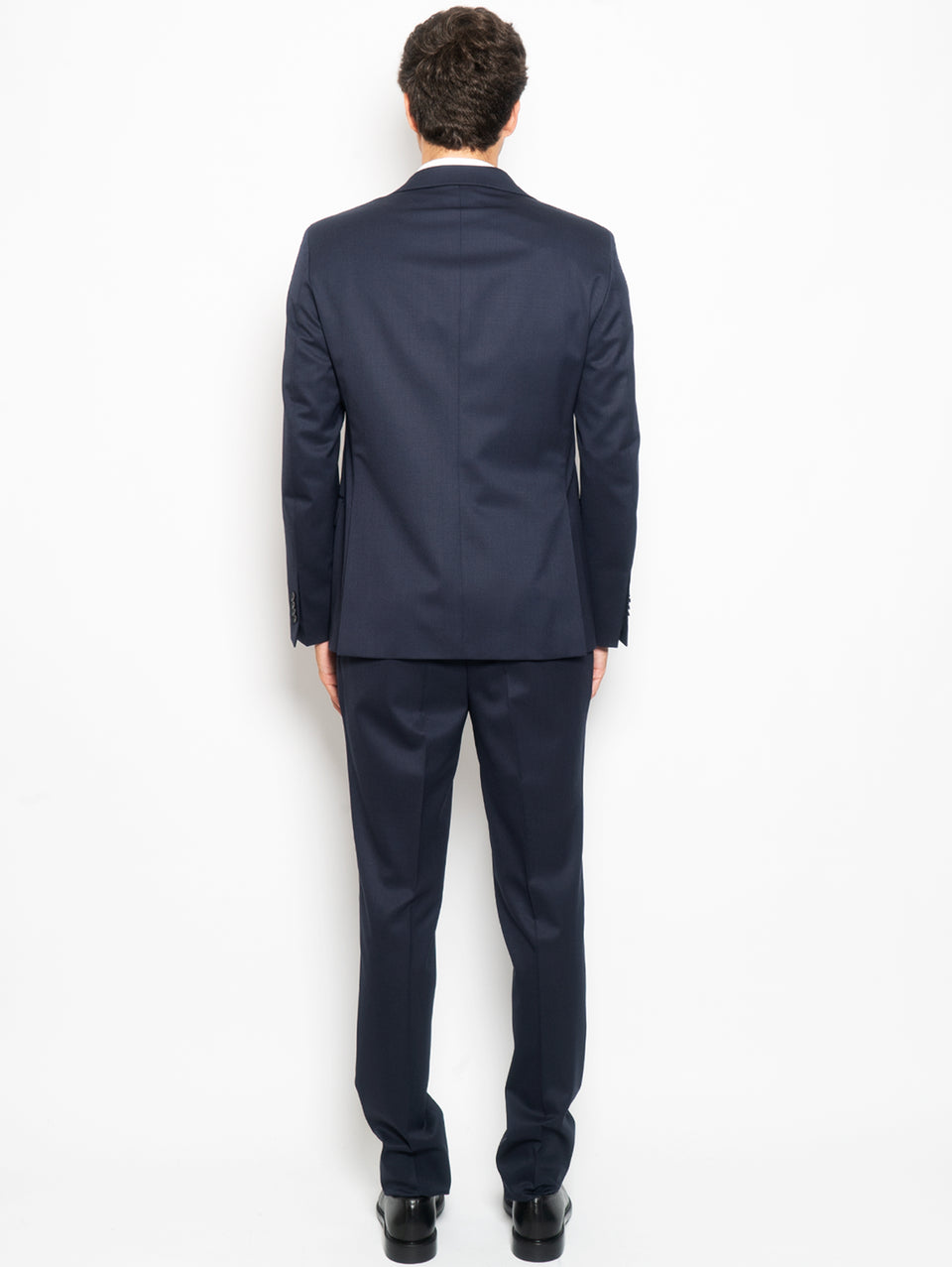 PAOLONI Completo in Lana Stretch Slim Blu Negozi Online