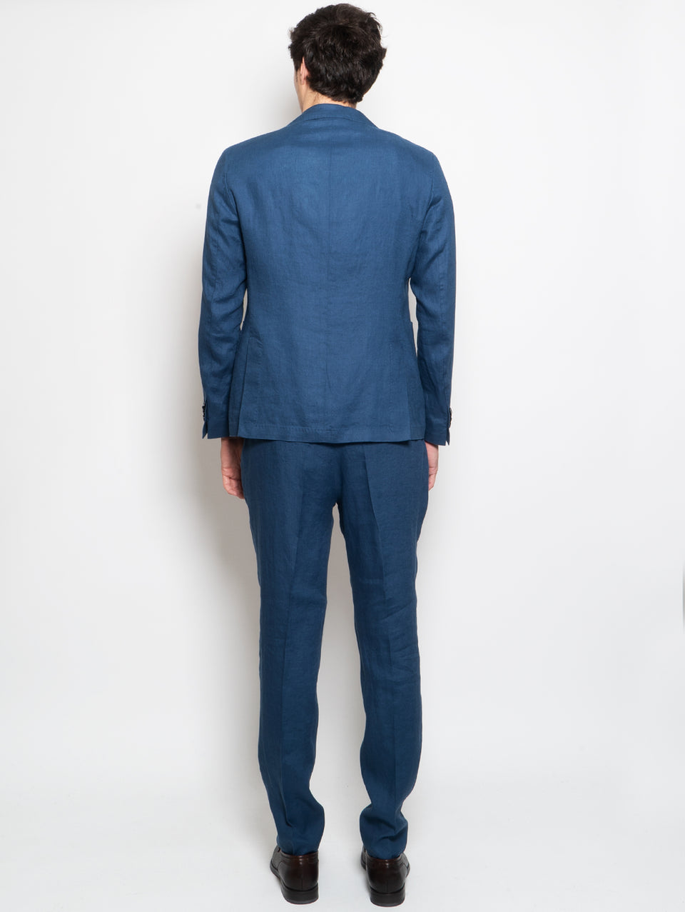 MANUEL RITZ Completo in Lino Lavato Blu Chiaro Promozione Limitata