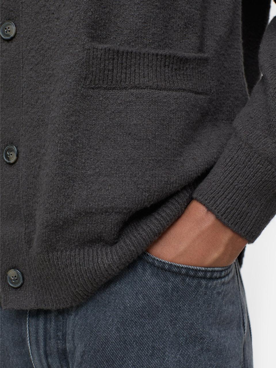 CLOSED Cardigan in Cotone Effetto Spazzolato Marrone Prezzo Ridotto