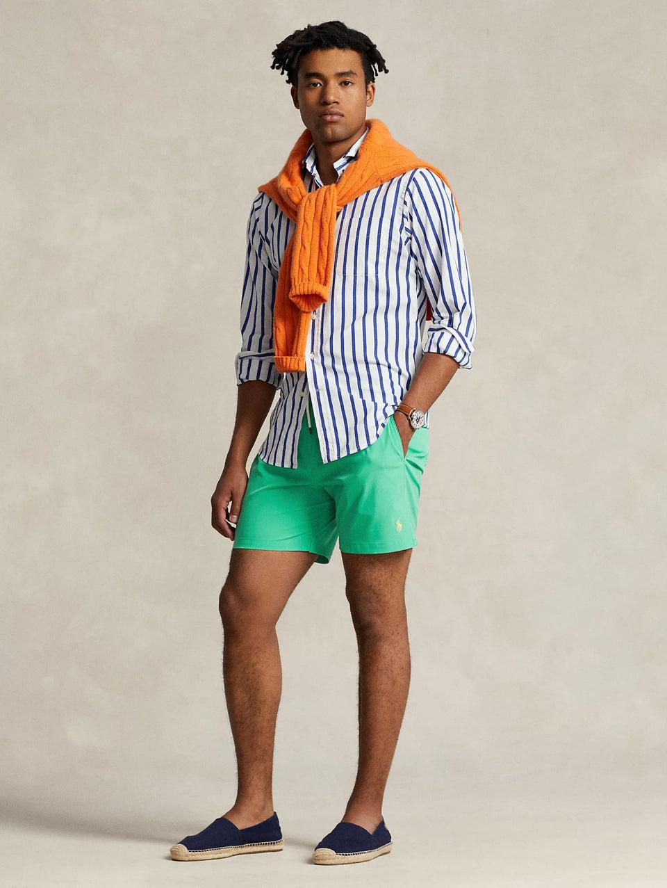RALPH LAUREN Boxer da Mare Stretch Verde Menta Nuova
