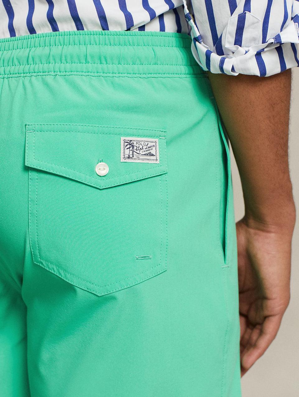 RALPH LAUREN Boxer da Mare Stretch Verde Menta Nuova