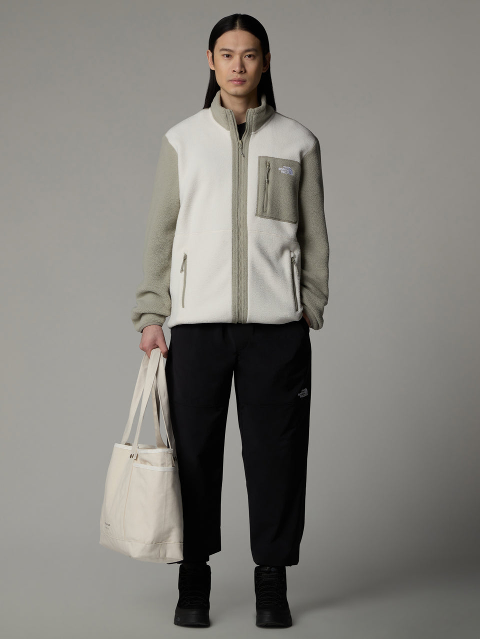 THE NORTH FACE Giacca in Pile Medio Yumiori Bianco Saldi