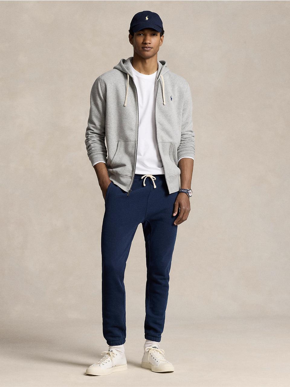 RALPH LAUREN Felpa Full zip con Cappuccio Grigio Negozio