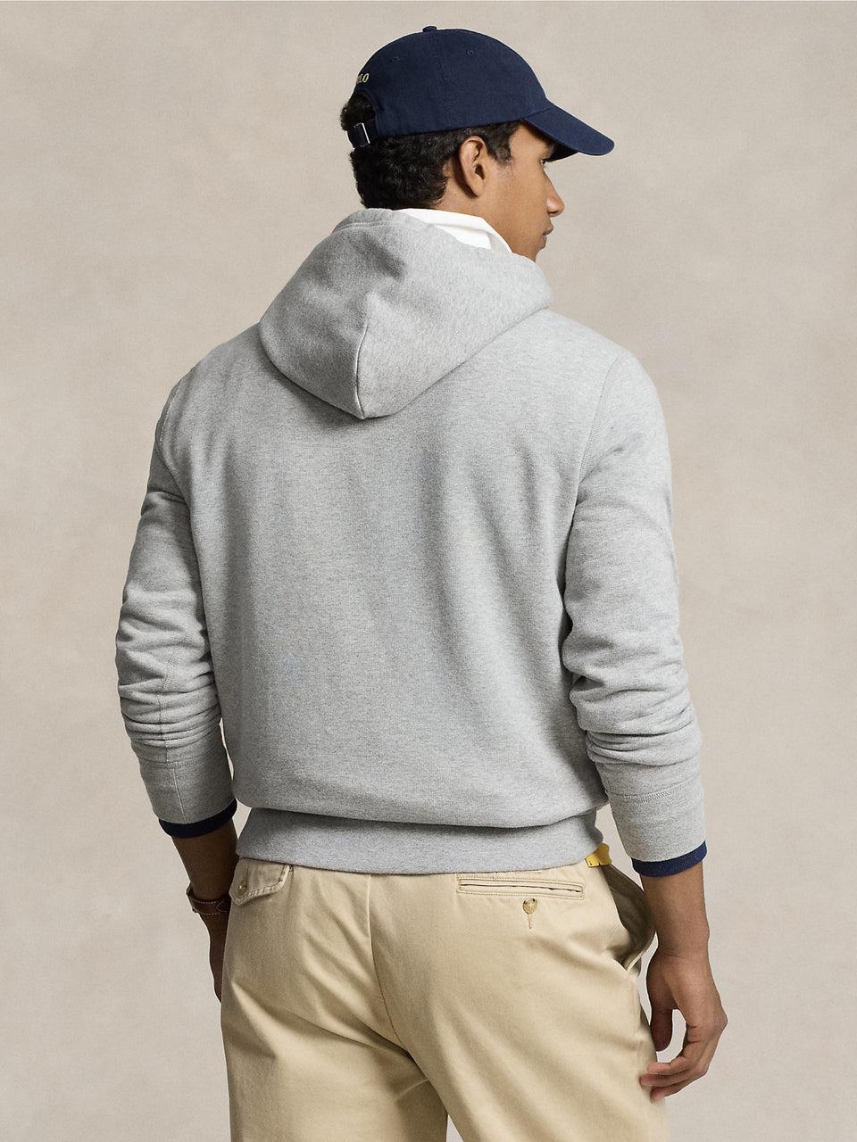 RALPH LAUREN Felpa con Cappuccio Grigio In Saldo