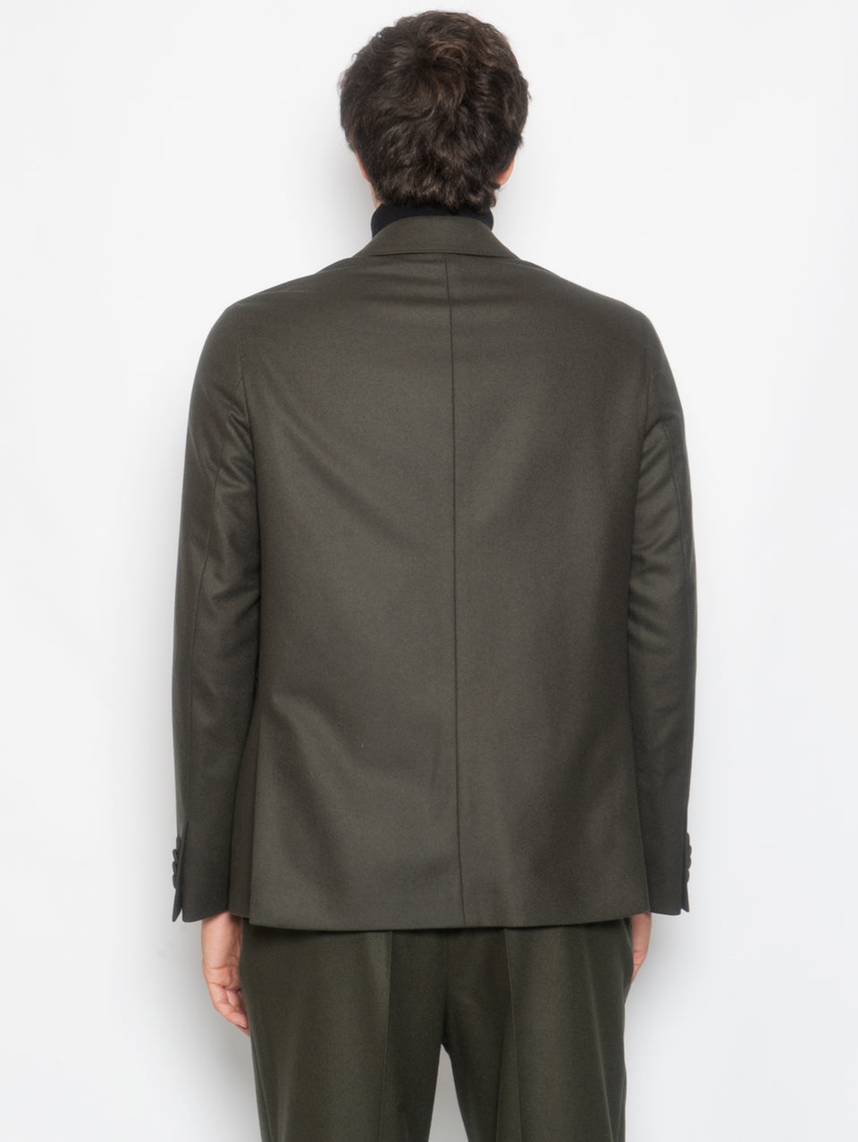 OFFICINE GÉNÉRALE Giacca in Lana Monopetto Tene Verde Oliva Promozione Limitata