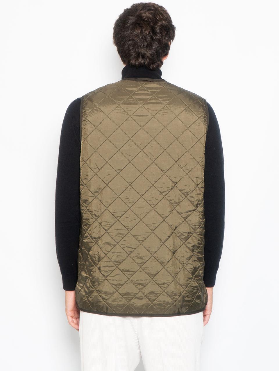 BARBOUR Gilet trapuntato Polarquilt Verde Presa