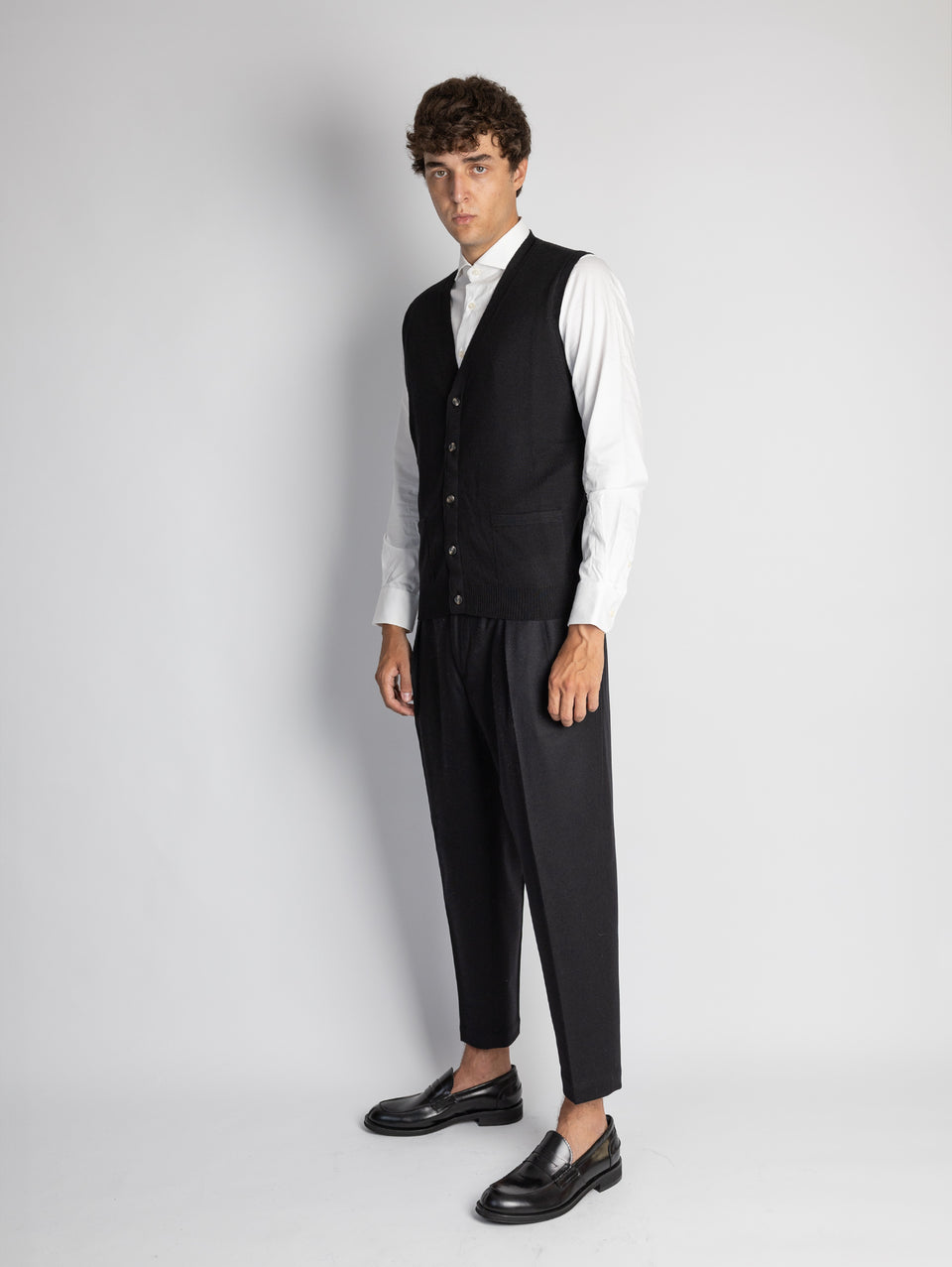 ALPHA STUDIO Gilet con Scollo a V Nero Online