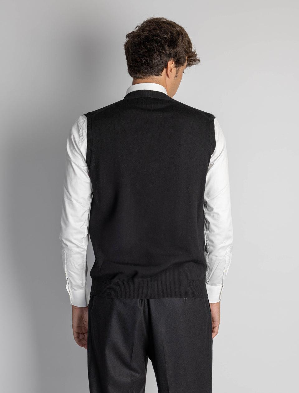 ALPHA STUDIO Gilet con Scollo a V Nero Online