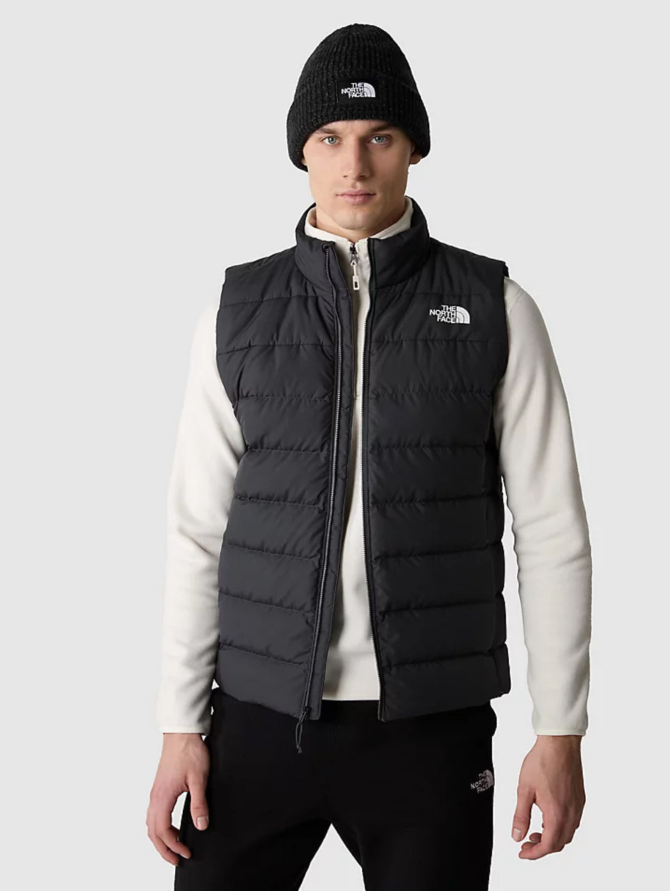 THE NORTH FACE Gilet con Cappuccio in Piuma Aconcagua Nero In Vendita