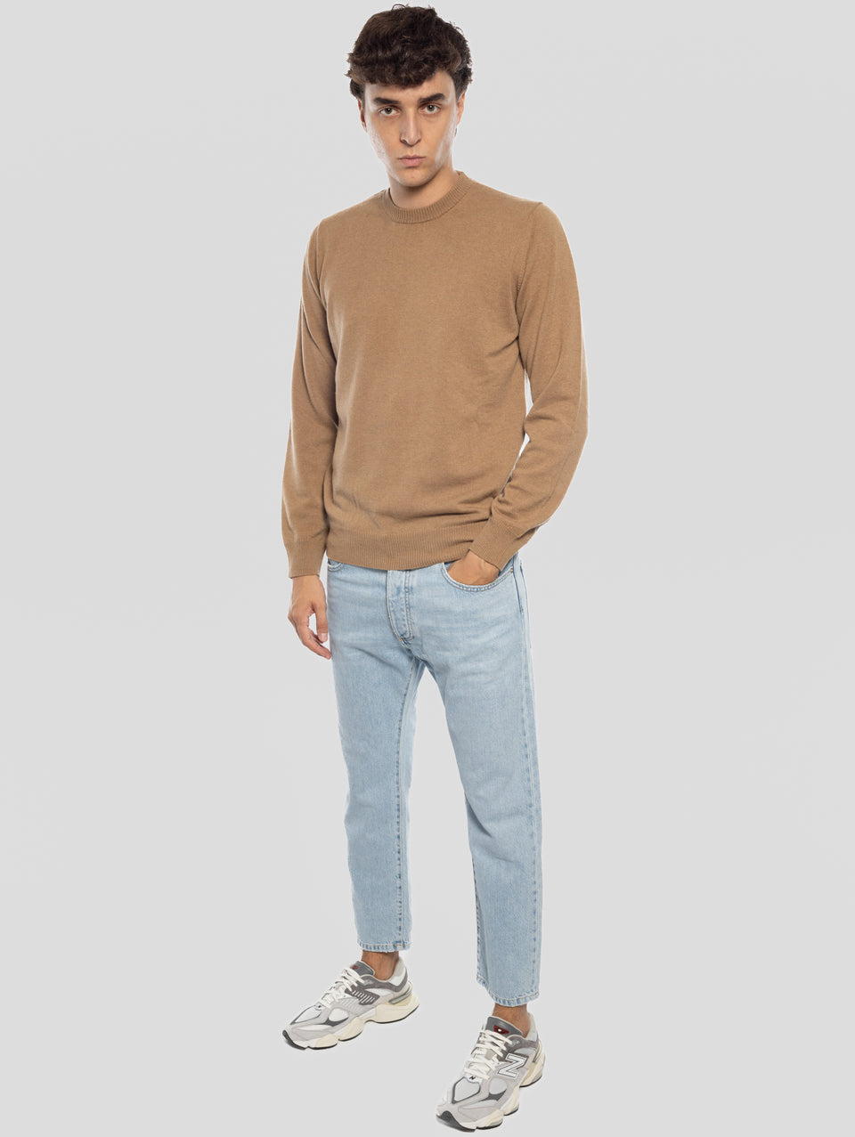 ICON DENIM Jeans Josh Gamba Dritta Blu Chiaro Vendite Flash