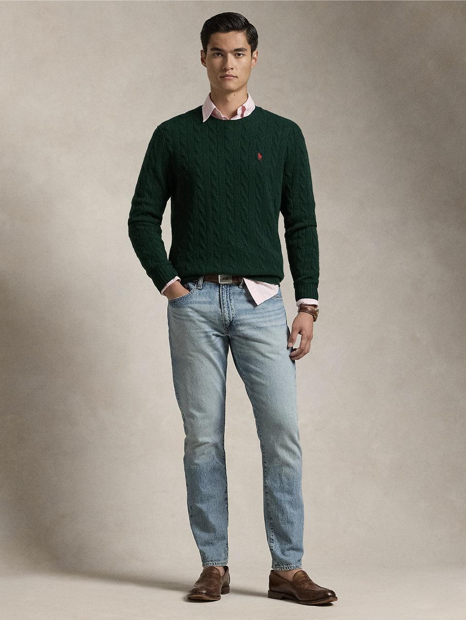 RALPH LAUREN Jeans Parkside con Effetto Invecchiato Blu In Linea