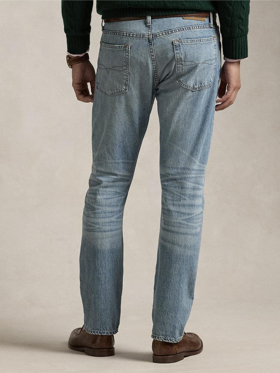 RALPH LAUREN Jeans Parkside con Effetto Invecchiato Blu In Linea