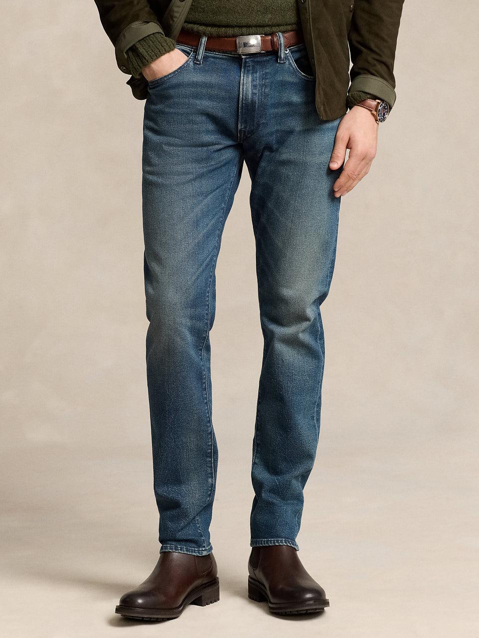 RALPH LAUREN Jeans Sullivan in Cotone Stretch Blu Nuovo