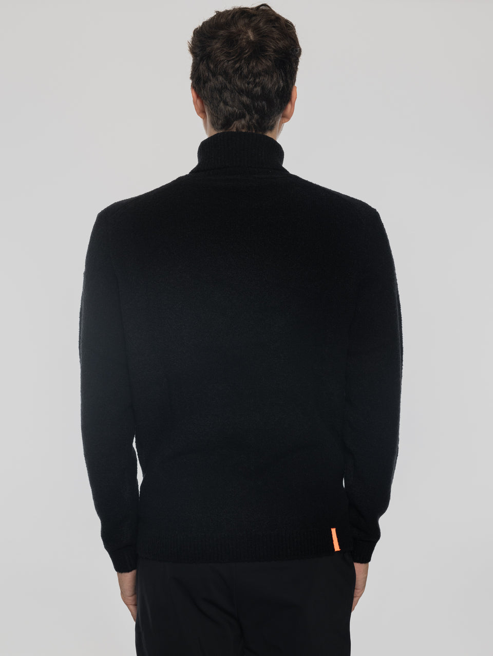 RRD Maglia Dolcevita in Lana Bouclé Nero Shopping Online