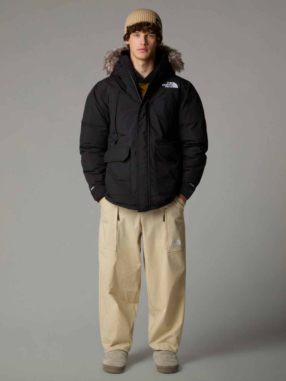 THE NORTH FACE Parka McMurdo con Cappuccio Rimovibile Nero Italy