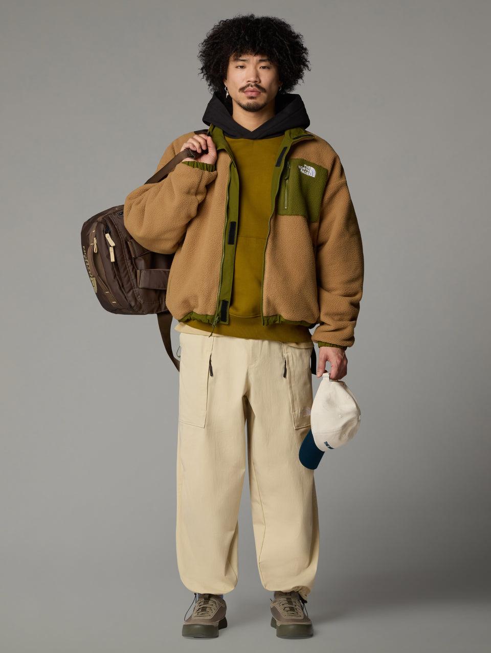 THE NORTH FACE Giacca da Uomo in Pile Reversibile Yumiori Beige/Verde Qualità