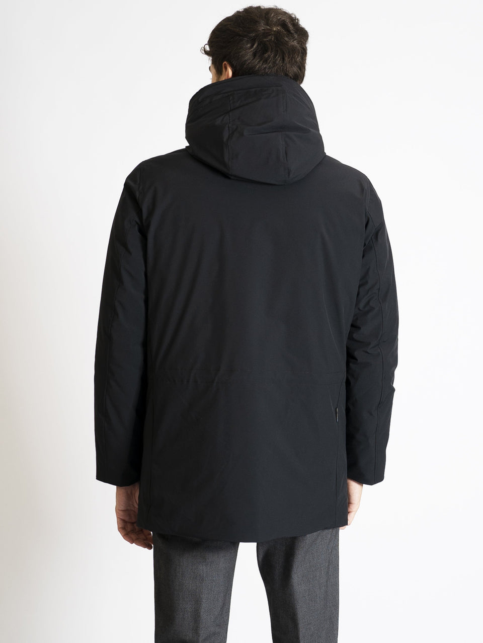 WOOLRICH Parka Arctic in Tessuto Stretch Nero Acquista Ora