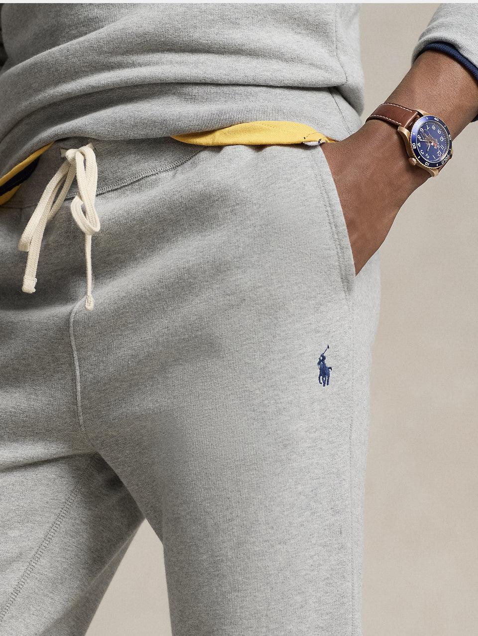 RALPH LAUREN Pantaloni Joggers in Misto Cotone Grigio Shopping Online
