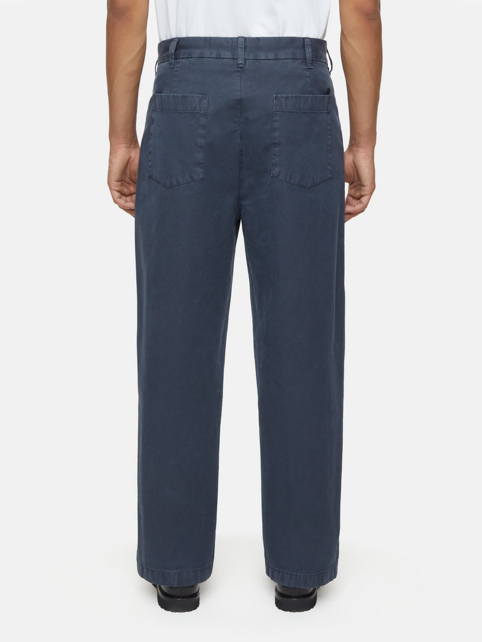 CLOSED Pantaloni Ampi con Pences Blu Fumo Sconto