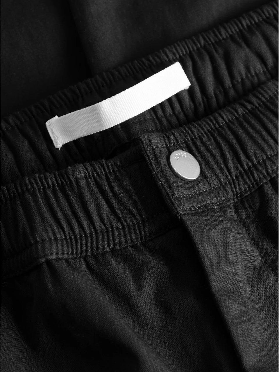 NORSE PROJECTS Pantaloni con Coulisse in Micro Twill Nero Offerta