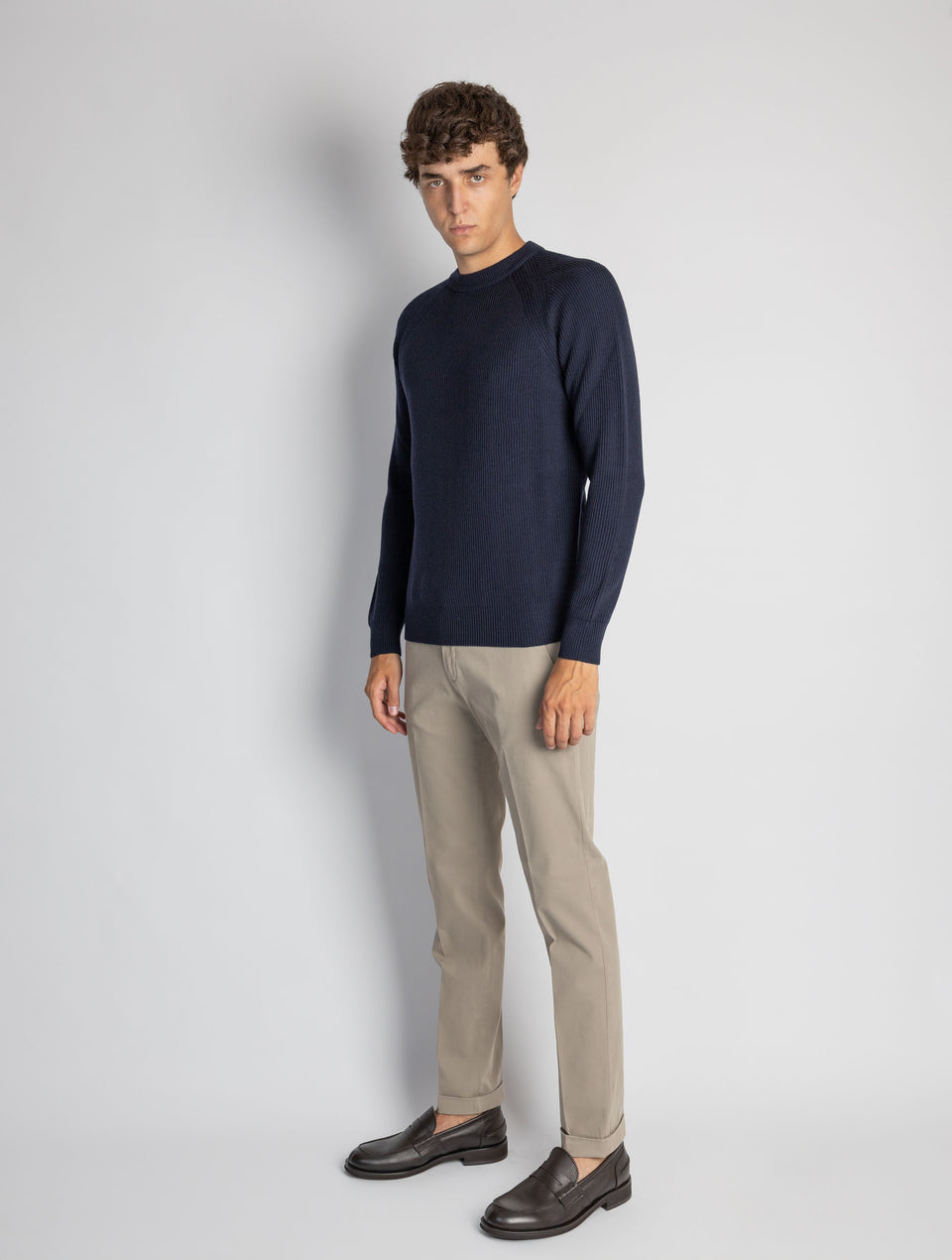 BRIGLIA 1949 Pantaloni Slim Fit in Armatura di Cotone Yuta Hotsell
