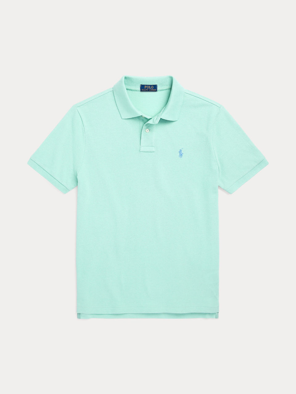 RALPH LAUREN Polo in Mesh Slim Fit Acqua Nuova