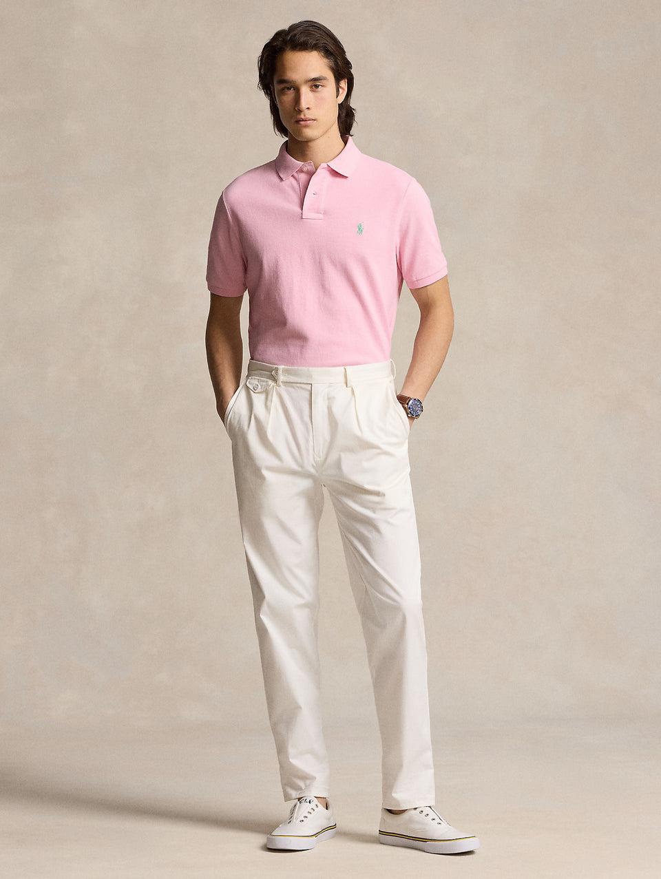 RALPH LAUREN Polo in Mesh Slim Fit Rosa Moda