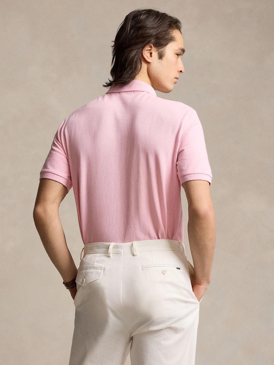 RALPH LAUREN Polo in Mesh Slim Fit Rosa Moda