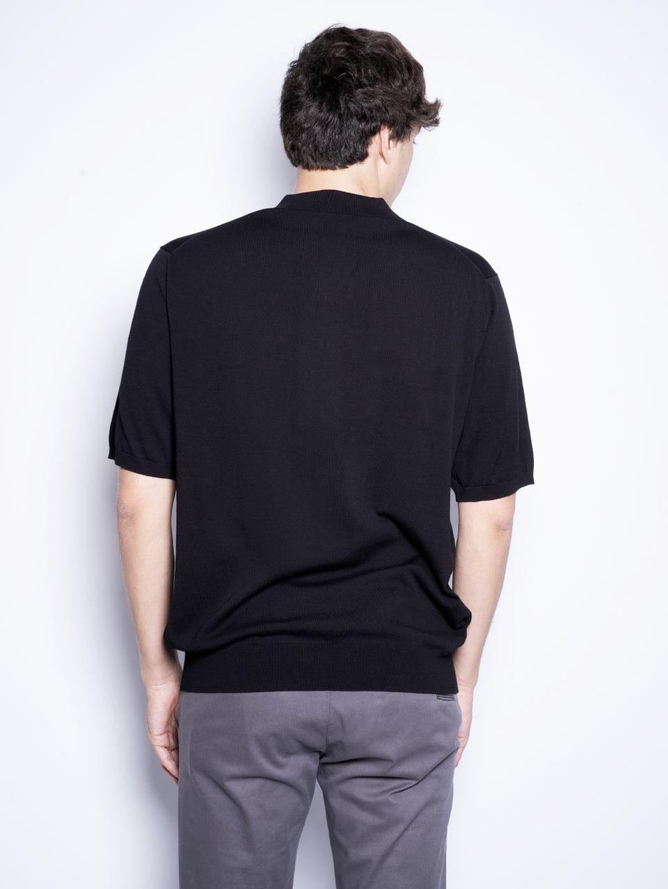 CLOSED Polo in Cotone Extrafine Nero Italia