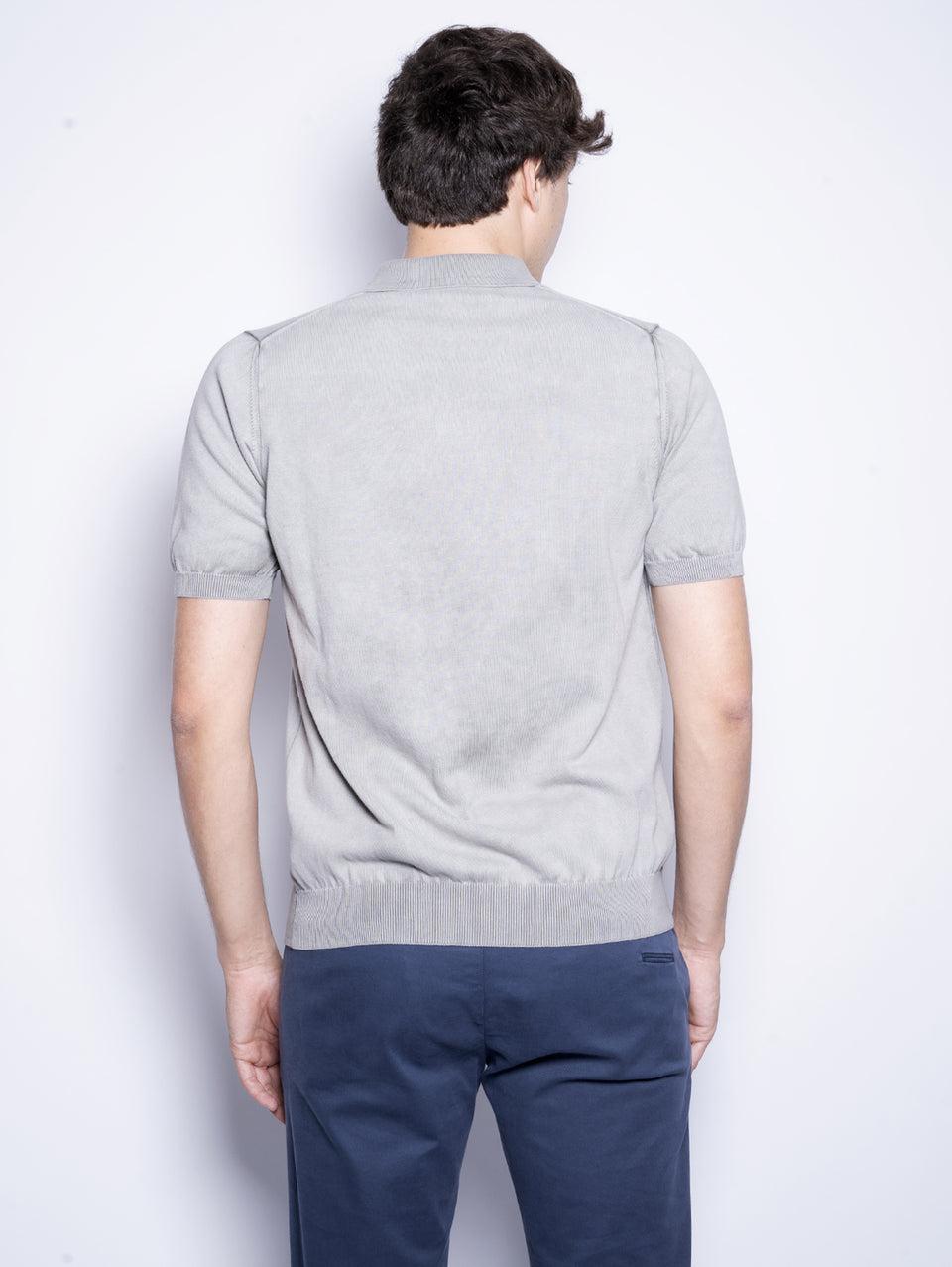 ALPHA STUDIO Polo in Cotone Tinto in Capo Salvia Qualità