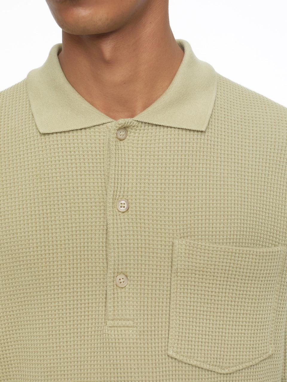 CLOSED Polo in Tessuto Waffle Salvia Spedizione Gratuita