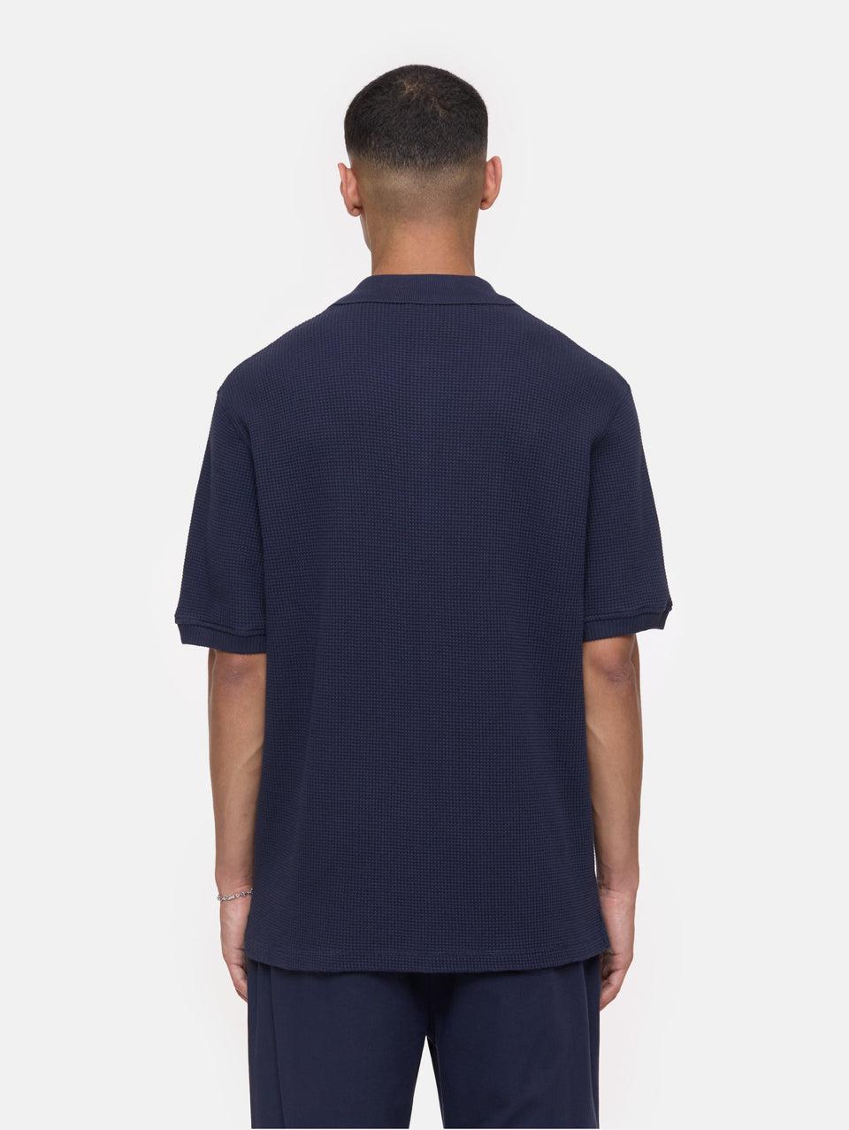 CLOSED Polo in Tessuto Waffle Blu Pezzi Unici