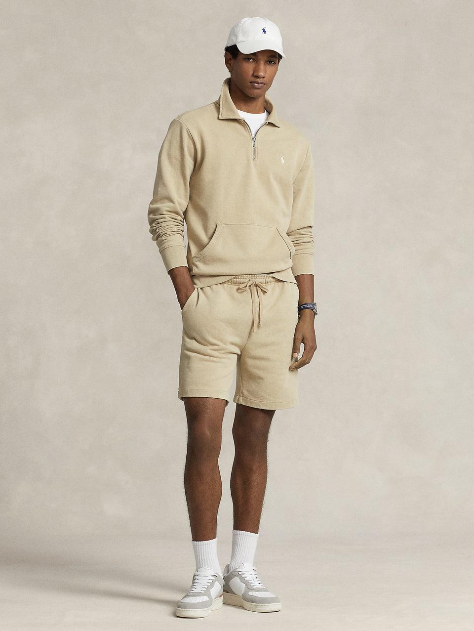 RALPH LAUREN Shorts in Cotone Loopback Beige Qualità Garantita