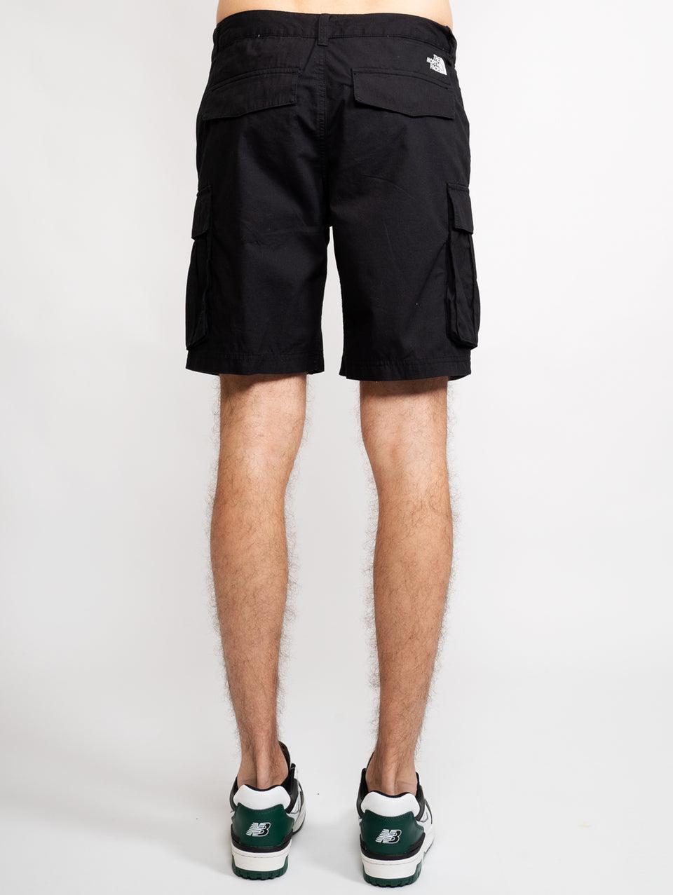 THE NORTH FACE Shorts Cargo in Cotone Ripstop Nero Consegna Veloce